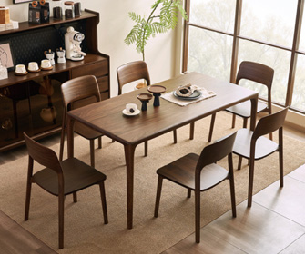 RC7163餐桌+RC7169餐椅
